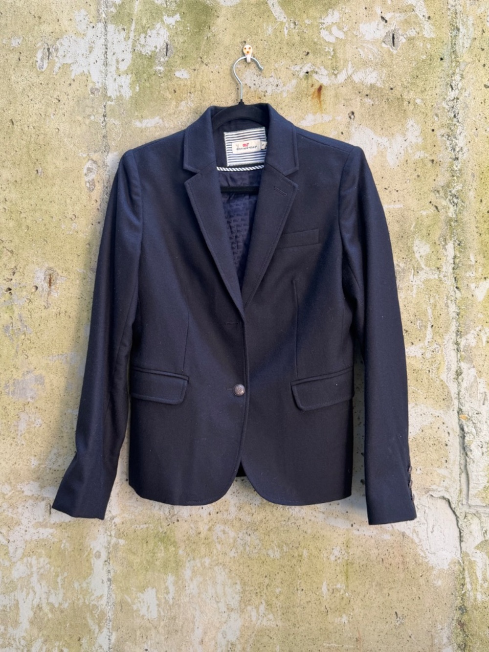 Vineyard Vines Navy Wool Blazer, 8